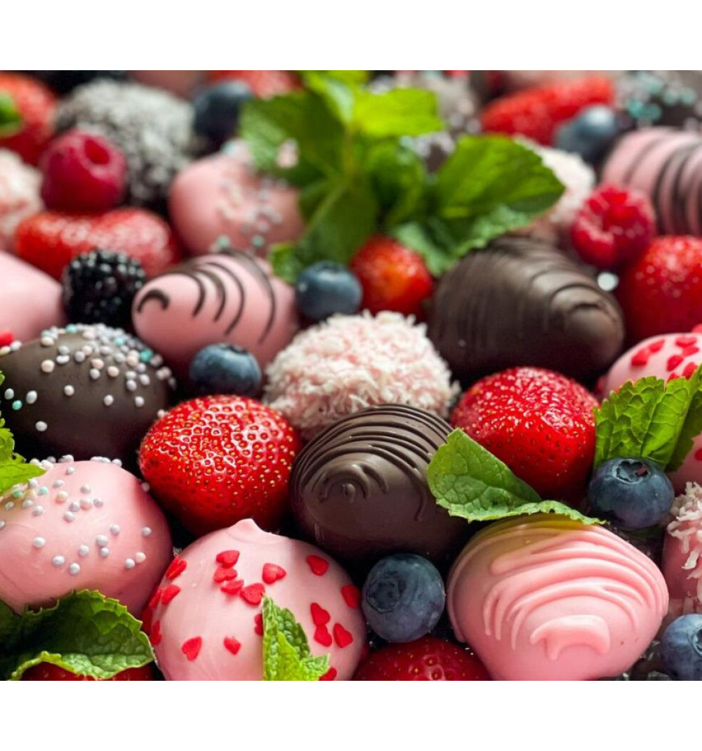 Шоколадпен қапталған құлпынай XL